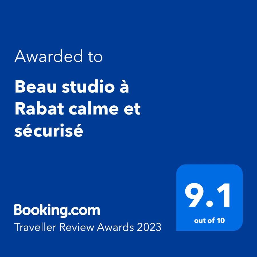Beau Studio A Rabat Calme Et Securise Apartman Kültér fotó